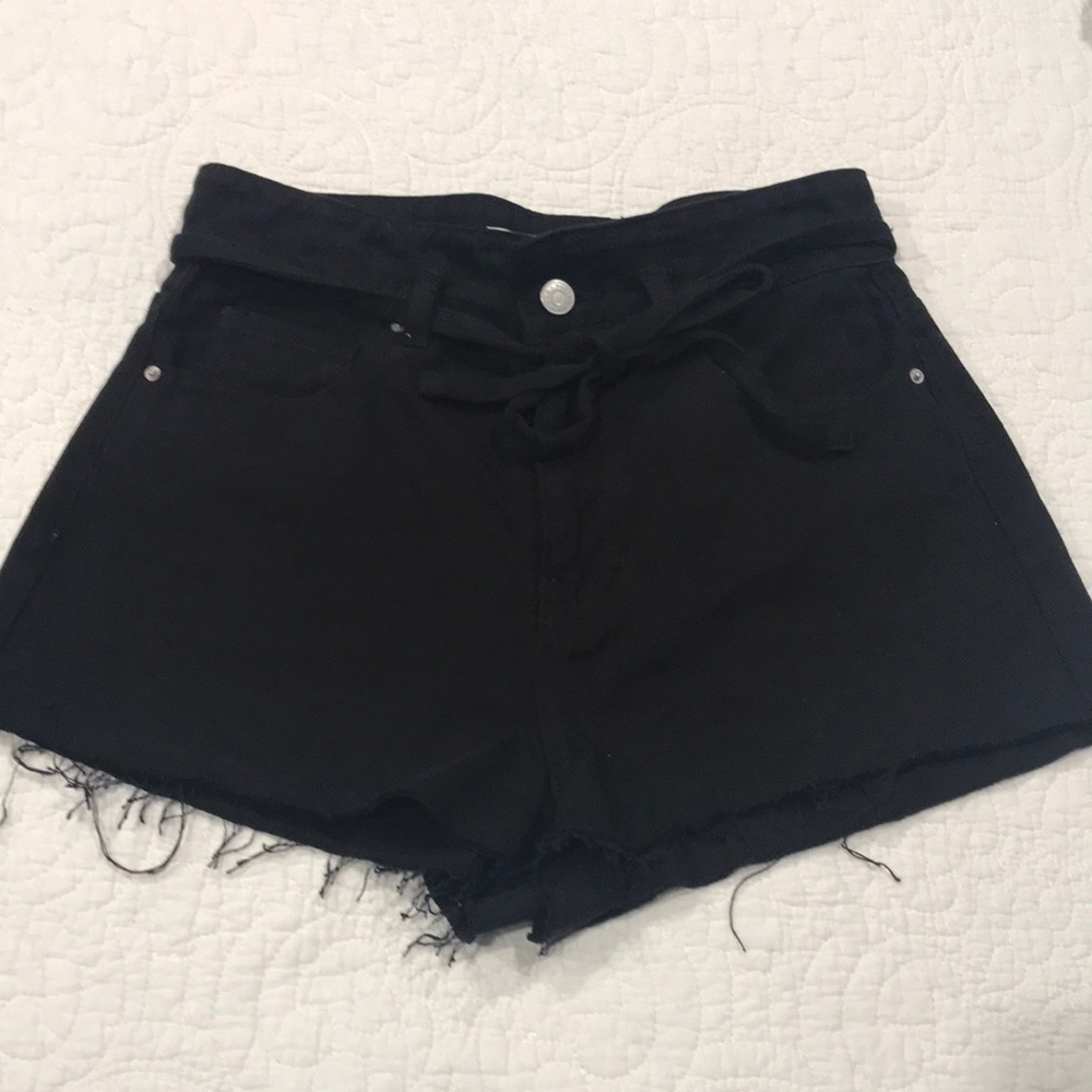 Pacsun black denim shorts